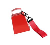 Campanelle forti da 10,2 cm, componenti in ferro, suono chiaro, per sport, durevole, anticorrosivo, cinturino da polso incluso, resistente campanaccio