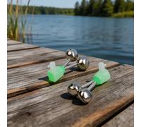 Campanelle Pesca ABS Compatte 3.5cm Mare | Design anti-caduta, fissaggio per sicuro, ideale per notte, luce , 10 inclusi(A-10Pcs)