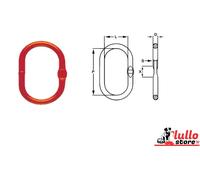 Campanelle standard sollevamento in acciaio legato alta resistenza varie mm.6-32