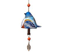 Campanelli a forma di uccello, carillon rustico da appendere al vento, for parete, finestra, porta, decorazione giardino Per Interni ed Esterni(Blue)