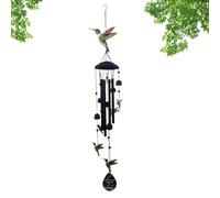 Campanelli a in metallo da 96,5 cm, con farfalla e , campanelli a in metallo, per cortile, patio, sentiero, casa, balcone, compleanno, inaugurazione della casa, festa di