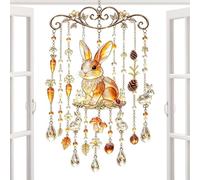 Campanelli a per esterni, ornamenti per animali rustici, divertenti | Acchiappa luce a forma di coniglio, tacchino, mucca, per casa, balcone, giardino, cortile, veranda, festa, Ringraziamento