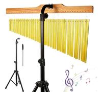 Campanelli a Percussione,Set di 36 Barre in Alluminio Intonato,Supporto Pieghevole con Altezza Regolabile (72-115cm),bastone da combattimento e Trave in,per Bande Chiesa,Orchestra e Prove Musicali