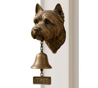 Campanelli a tema cane di benvenuto, decorazione rustica vintage, facile da installare, anello da parete per cancello, portico, giardino, casa, sicurezza e decorazione della stanza