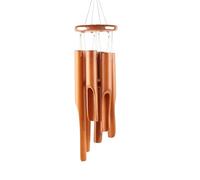 Campanelli a Vento 1 pezzo, carillon di bambù, in legno for esterni, piccolo, fatto a mano, caratterizzato da colori profondi e rilassanti, ideale for la decorazione della casa, adatto