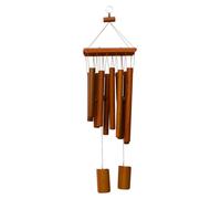 Campanelli a vento artigianali in bambù, armonia di toni profondi, idea regalo unica per compleanno.