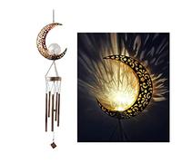 Campanelli a Vento Campane a Vento Carillon Vento Campanelli Eolici Solari Per Esterni, Campanelli Eolici A Luce Lunare A LED Sfera Di Vetro Scoppiettante Per Cortile Campanelli Eolici Campanello a Ve