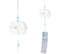 Campanelli a Vento Campanelli eolici in vetro, campanelli con fiori, decorazione da appendere al muro, for la casa, il giardino, finestra(Color05)