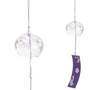 Campanelli a Vento Campanelli eolici in vetro, campanelli con fiori, decorazione da appendere al muro, for la casa, il giardino, finestra(Color02)