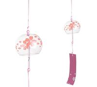 Campanelli a Vento Campanelli eolici in vetro, campanelli con fiori, decorazione da appendere al muro, for la casa, il giardino, finestra(Color01)