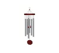 Campanelli a vento con campanelli musicali,Tubi in Alluminio Campane a Vento,Silver Chimes of Mercury Windchime,Sonaglio a Vento Metallo,artigianato con pendolo per uso esterno,per Giardino, Cortile