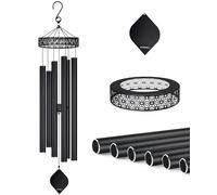 Campanelli a vento extra large per esterni con tono profondo, 127 cm, campanelli a vento per esterni, spazio unico, commemorativo, simpatia, regalo per la persona amata, madre e padre, decorazione per