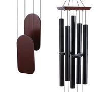Campanelli a vento extra large per esterni con tono profondo, melodia rilassante accordata per esterni, 122 cm, grande regalo commemorativo per la perdita della persona cara, decorazione da appendere