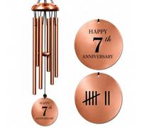 Campanelli a vento in rame per 7° anniversario, regalo per coppie, 7 anni