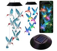 Campanelli da giardino LED solari Colibrì