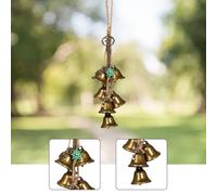 Campanelli da strega per porta in lega, design vintage, 11,8 pollici,