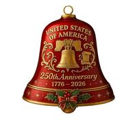 Campanelli decorativi da appendere per porta, ornamenti per albero di Natale, decorazione commemorativa per il 250° compleanno, per giardino, scuola, sfilata, sentiero, camino, recinzione, cortile