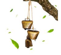 Campanelli di Mucca di Natale | Campanelli Rustici Retro per Decorazioni Feste | Campanelli per Esterni Ufficio Camera da Pranzo Classe Ristorante Eventi | Decorazione Sonora