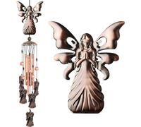 Campanelli eolici a forma di angelo da appendere all'esterno, regali per papÃ , mamme, famiglia, amici,