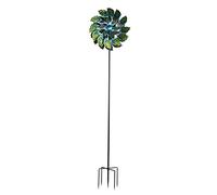 Campanelli Eolici da Giardino Gufi Baby Windspiel in Ferro con Coating Bronzo LED Solari - Effetto Decorativo Magico, Risparmio Energetico, Scacciaspiriti per Esterni e