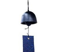 Campanelli eolici decorativi Campanelli eolici sospesi Campanelli eolici vintage Campana in ghisa nera Ciondolo for porta Rivestimento for finestra for balcone Adatto for regali tra vicini di famiglia