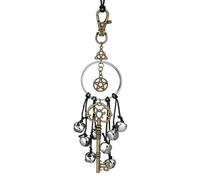 Campanelli eolici delle streghe | Ciondolo per auto con campana | Campane delle streghe per la protezione della porta | Forniture per altare Wiccan e decorazioni per la stanza della stregoneria