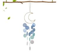 Campanelli eolici esterni - Conchiglie sonore | Stile boho litoraneo | Raccoglisogni rete conchiglie, pendaglio singolare per giardino, cortile, patio, balcone, portico, melodia rilassante
