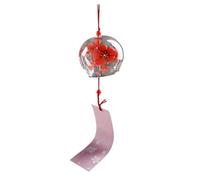 Campanelli eolici giapponesi - Campana a Furin fatta a mano Decorazione tradizionale giapponese | Campane a con fiori romantici Campane a per esterni Decorazione da giardino Patio Co