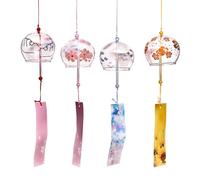 Campanelli Eolici Giapponesi - Set Di Campanelli Eolici Con Libellula In | Decorazione Da Appendere Per Interni Ed Esterni, 4 Pezzi, CampanelliEolici Decorativi Per Patio, Giardino, Balcone, Co