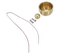 Campanelli Eolici in Metallo Dorato Resistenti(41mm) | Suono melodico chiaro, note pentatoniche, rame 41mm, design elegante, per pace interiore
