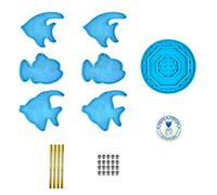 Campanelli Eolici Kit Stampi In Resina Siliconica Stampo In Resina Epossidica Pesce Giapponese Stampo A Campana Per Artigianato Fai-da-te Decorazioni La Casa Kit La Creazione Carillon