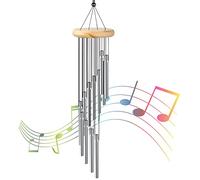 Campanelli Eolici Scacciapensieri per Esterni Metallo Campanelli a Vento 12 Tubi in Alluminio Campane a Vento Musicali Campanelli Eolici Tubolari per Esterno Giardino Casa Decor Regalo di Compleanno