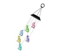 Campanelli eolici solari a LED che cambiano colore per esterni - Decorazione da appendere per giardino