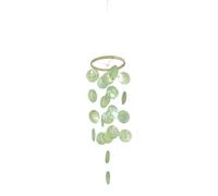 Campanelli eolici Tropicals Capiz Shell, Green shell wind, K | Campanelli eolici Capiz Shell, decorazioni per esterni e interni, decorazioni per la spiaggia costiera, decorazioni
