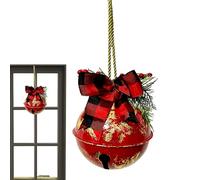 Campanelli Natalizi Giganti Per Decorazioni | Decorazioni Natalizie Vintage con Fiocco,Ornamenti In Metallo A Forma Di Campana Sferica - Per La Stagione Invernale E Le Feste Da Esterno Per Portico Gia