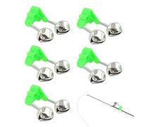 Campanelli per canna da - campane da per steli | 5 clip per asta asta di allarme morso di , campana morso di pesce allarme clip da , allarme esca