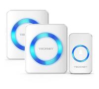 Campanelli Wireless Impermeabile, TeckNet Campanello Senza Fili Portatile Wireless Doorbell, 55 Suonerie, Indicatori LED, 400M Operativo a grande Distanza, 5 Volumi Selezionabili, Italia Spina