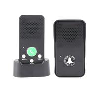 Campanelli wireless per la casa, full duplex a lungo raggio, vivavoce con volume regolabile, impermeabile, nessun cablaggio o rete necessaria, chiamata con un solo tasto, indicatore LED