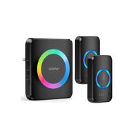 Campanelli Wireless, TeckNet Campanello Senza Fili Portatile Wireless Doorbell, 60 Suonerie, Indicatori LED, 600M Operativo a grande Distanza, 5 Volumi Selezionabili Con illuminazione RGB