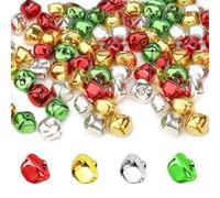 Campanellini, 50 Pezzi Campanelle Natalizie, mini campane natalizie, Metallo Campanellini, Campanelli Natalizi, Campanellini Sonagli Piccoli, Per la Decorazione di Ornamenti Per Feste di Natale DIY