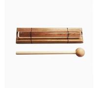 Campanello a barra energetica di cristallo - Base in legno e barra di cristallo trasparente, strumento a percussione a campana a vento for meditazione, guarigione sonora, yoga e lezioni(A Note)