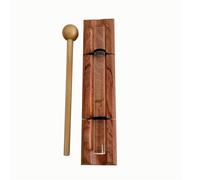 Campanello a barra energetica di cristallo - Base in palissandro e barra di cristallo trasparente, strumento a campana a vento for meditazione, guarigione sonora, yoga e lezioni(D Note)
