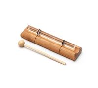 Campanello a barra energetica di cristallo - Strumento a percussione con campana a vento in legno con mazzuolo for meditazione, guarigione sonora, yoga e lezioni(C7)