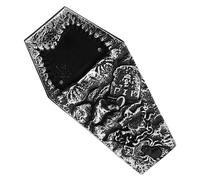 Campanello a forma di bara per feste di Halloween con luce e suono inquietante,