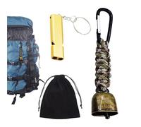 Campanello a forma di orso, fischietto di sicurezza - Campanello per zaino in spalla - per la fauna selvatica, campeggio, ciclismo, arrampicata, alpinismo, sentiero selvaggio