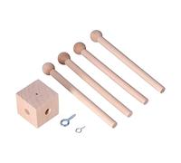 Campanello a in legno, mobile per culla per bambini che stimola l'attenzione in modo sicuro, creativo, da appendere al muro, per decorare il soffitto.