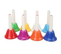Campanello a Mano, Ampia Applicazione Set di Campanelli a Mano Compatti da 8 Note Facile da Usare per le Chiese