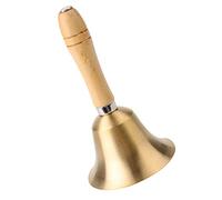 Campanello a Mano, Campanello da Tavolo con Manico in Legno, Campanello a Mano, Campanello Classico, Campanello per Servizio Ristorante per Scuola, Cena Alla Reception, Servizio