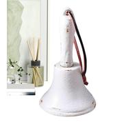 Campanello a mano, in ghisa, decorazione per la scuola, in stile retrò, portatile, per chiamare, attenzione, scuola, chiesa, matrimonio, casa