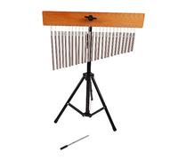Campanello a per Violino Barra di Metallo Base in Legno Campanelli a Suono Chiaro Decorazione Campanello a con Treppiede Regolabile per i Tuoi Amici